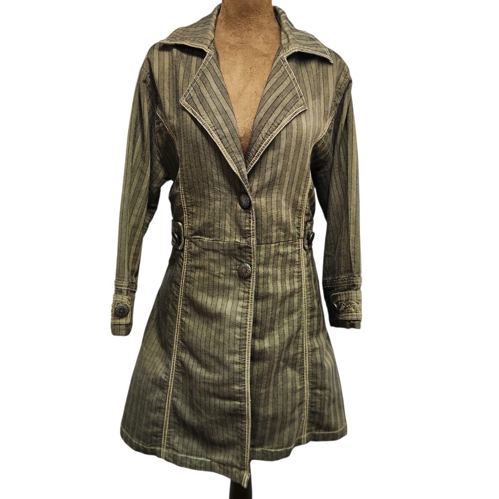 Mrs. Pepper Jacket Women's Size S Steampunk Embroidered Sequin Striped Fall
